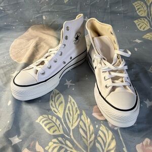 White High Top Converses (2)